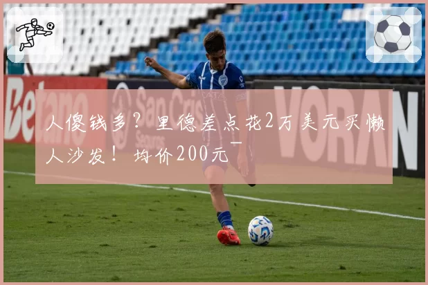 人傻钱多？里德差点花2万美元买懒人沙发！均价200元~